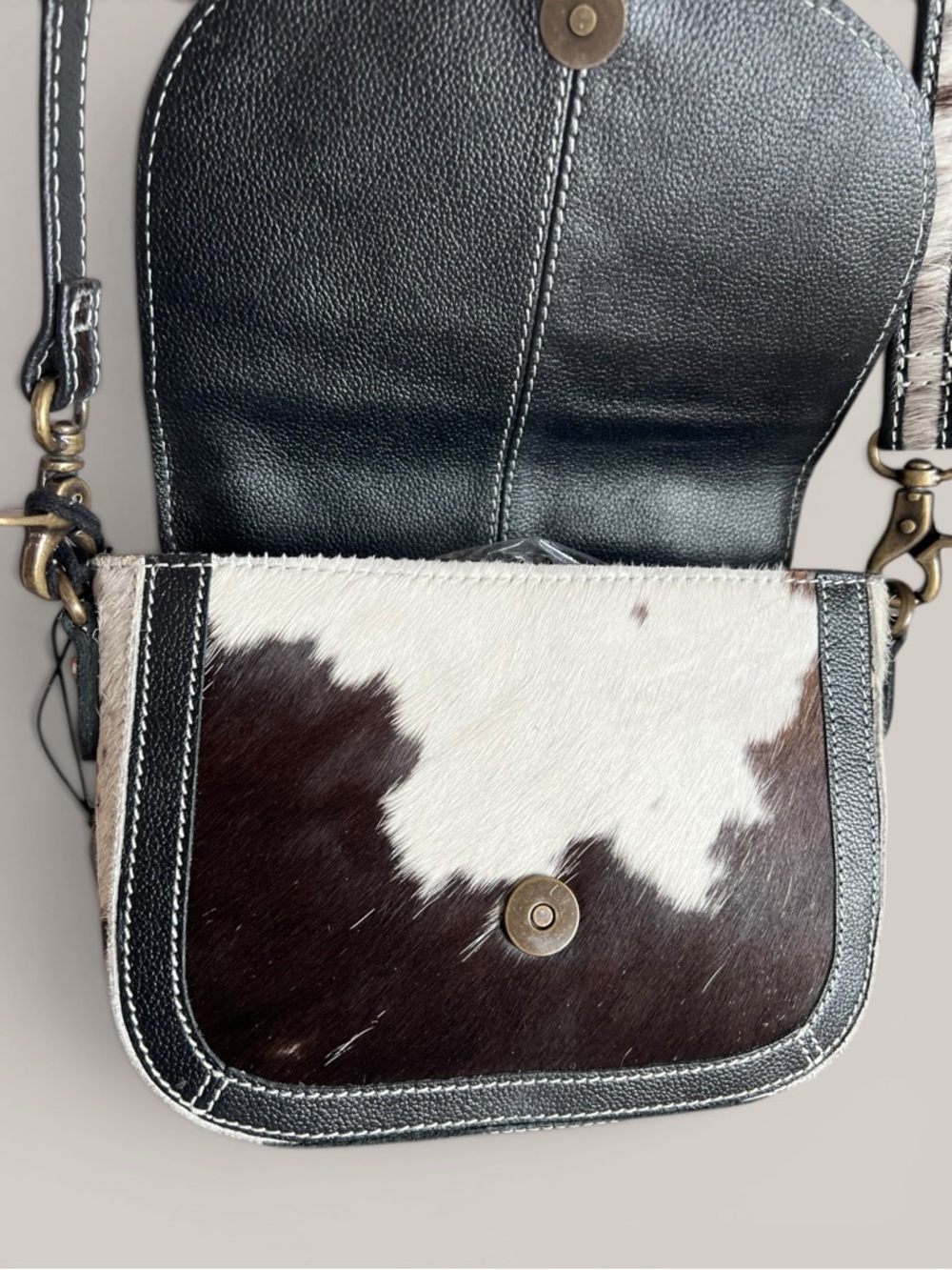 Myra Bag Tooled Leather Cowhide Crossbody Western Floral Purse Boho Cowgirl - Picture 7 of 11